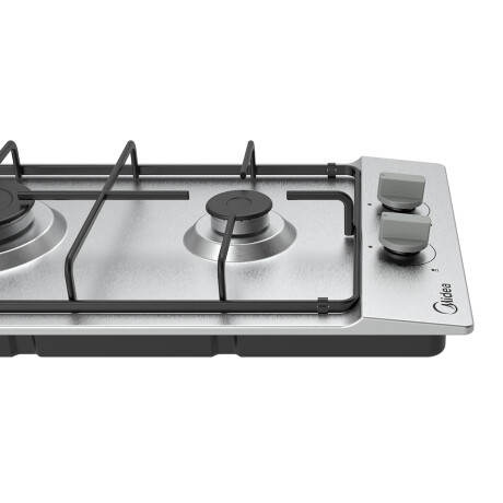 Anafe a gas Inox 2 hornallas Midea MG30SB005MN2B Anafe a gas Inox 2 hornallas Midea MG30SB005MN2B