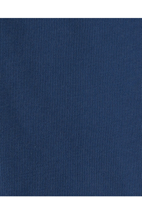 Set dos piezas de algodón, short y remera, azul marino, auto bordado. Talles 2-5T Sin color