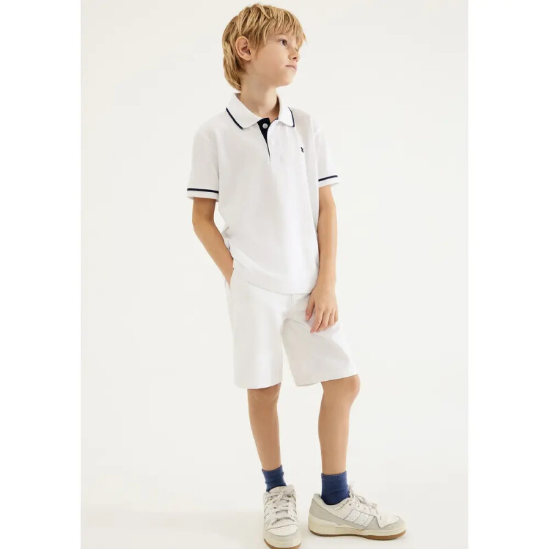 CAMISA POLO MM MASC OFF WHITE