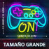 Letrero De Neon Joystick Gamepad On Hy-7851 LETRERO NEON "GAMEPAD ON" HY-7851