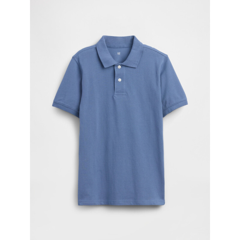 V-SUM SS PIQUE POLO BAINBRIDGE BLUE