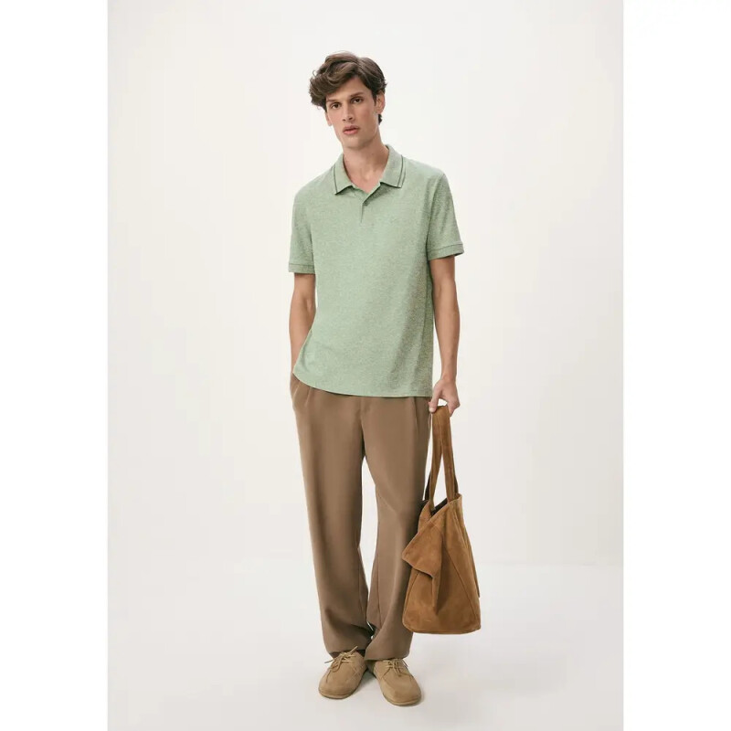 CAMISA POLO MM MASC MARROM MESCLA