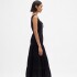 SL LACE INSERT TRIM MAXI DRESS TRUE BLACK