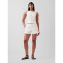 A LINE LINEN SHORT NEW OFF WHITE V2