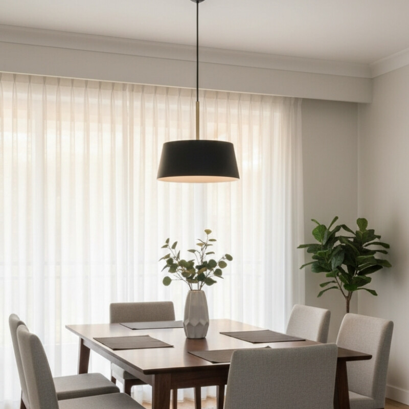 ARTEFACTO COLGANTE DECORATIVO BENSON SMALL - NEGRO Lámpara Colgante Decorativa Benson Small Negra