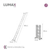 Escalera Andamio Lumax 20 Escalones SIN CHAPONES Escalera Andamio Lumax 20 Escalones SIN CHAPONES