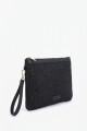 Clutch rafia negro