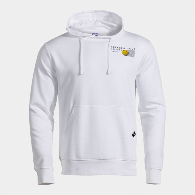 SUDADERA CON CAPUCHA SMASH AZUL BLANCO
