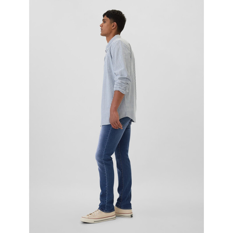 V-ATHLETIC SLIM SOFT MED MARINO MEDIUM WASH