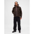 WOOL BOMBER BROWN HEATHER