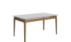 Mesa de Comedor Wind Línea Manhattan Vidrio - Blanco/Natural Mesa de Comedor Wind Línea Manhattan Vidrio - Blanco/Natural