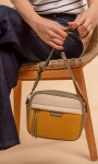 BANDOLERA MORRAL PALMA CURCUMA MANTECA Y LAUREL
