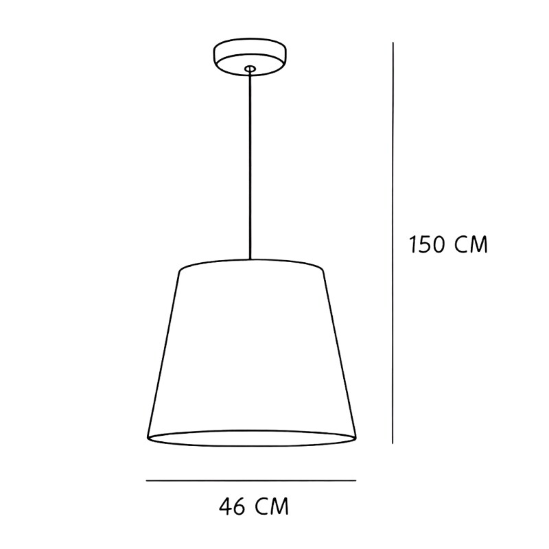 ARTEFACTO COLGANTE DECORATIVO SIRA - BLANCO Luminaria Colgante Sira Blanca