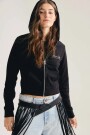 CAMPERA CROP Negro