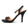 Sandalia Vizzano Mujer Taco 10cm Negro