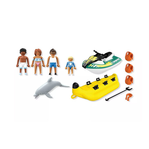Moto Acuática con Bote de Pasea y Delfín Playmobil 22 Piezas U