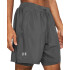 UA LAUNCH 7'' 2-IN-1 SHORTS-GRY GRY-025