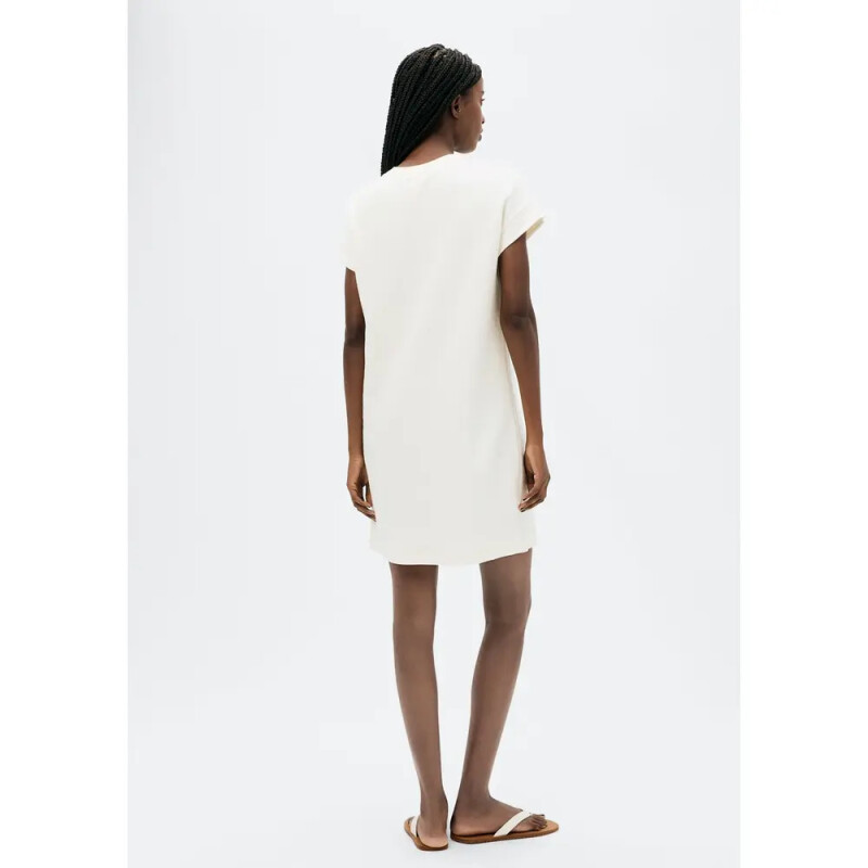 VESTIDO MM FEM BEGE MESCLA