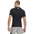 UA HG Armour Comp SS-WHT BLK-001