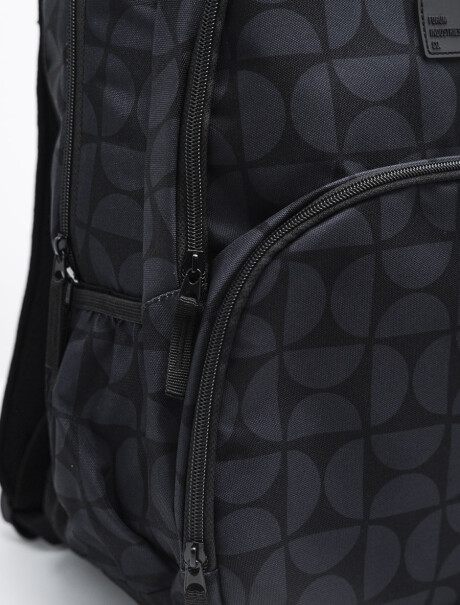 Mochila Fullprint Gris y Negro