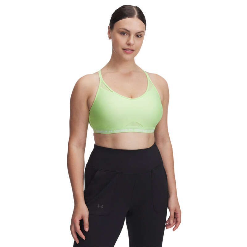 UA Crossback Low Bra-GRN GRN-304