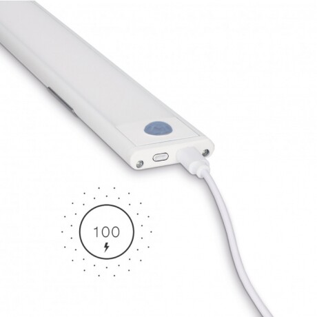 ARTEFACTO RECARGABLE MORAIS CON SENSOR DE MOVIMIENTO 20CM Lámpara Recargable Con Sensor De Movimiento Morais 20CM Blanco