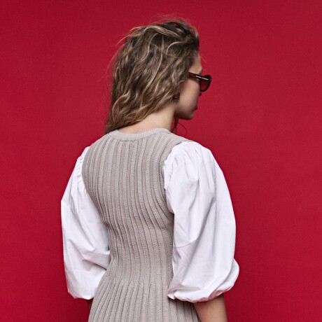 TOP BROKY Beige