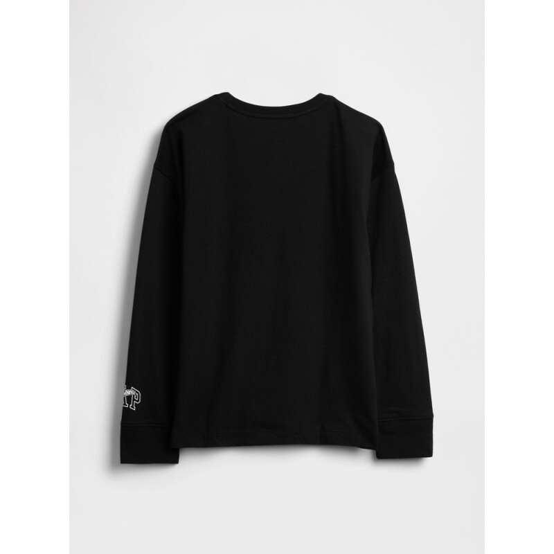 V-JPN LS HW GAP GR TEE TRUE BLACK