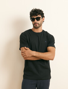 520658 T-SHIRT HARRINGTON LABEL Negro
