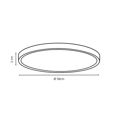 PLAFON LED GRANT BIG CCT - BLANCO Plafón LED Grant Big CCT Blanco