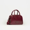 Cartera de mano New Penny en efecto cuero croco Bordeaux