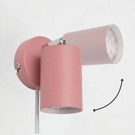 ARTEFACTO BOLD DE ADOSAR ORIENTABLE Luminaria de Pared Bold Rosa