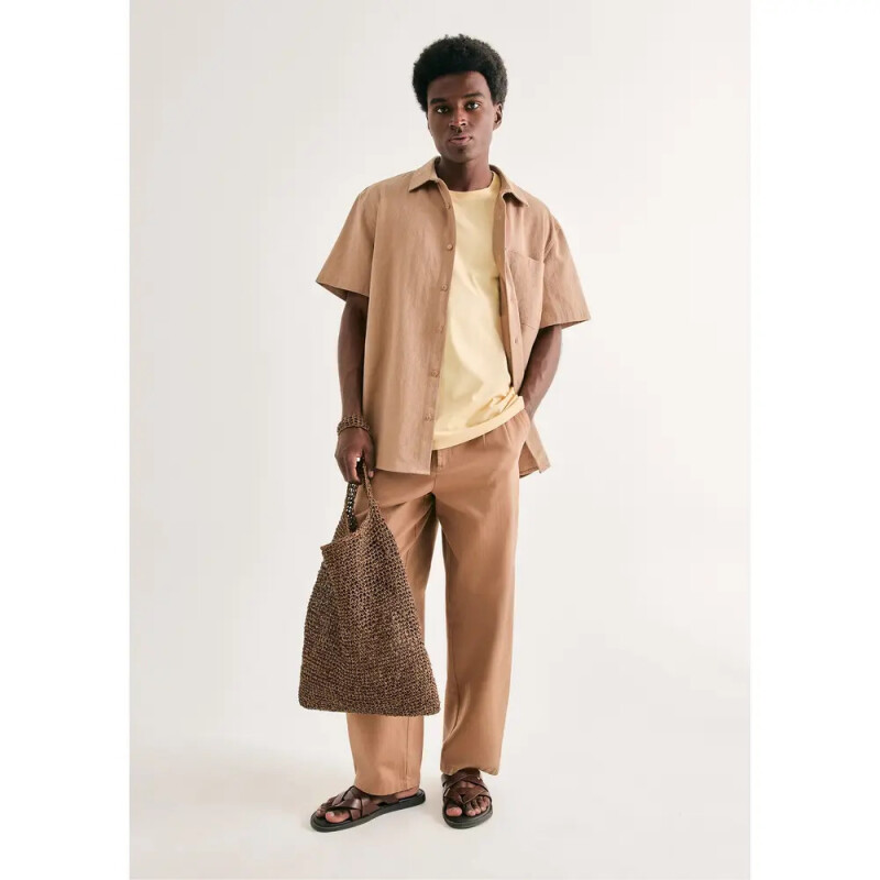 CAMISETA MM MASC AMARELO CLARO