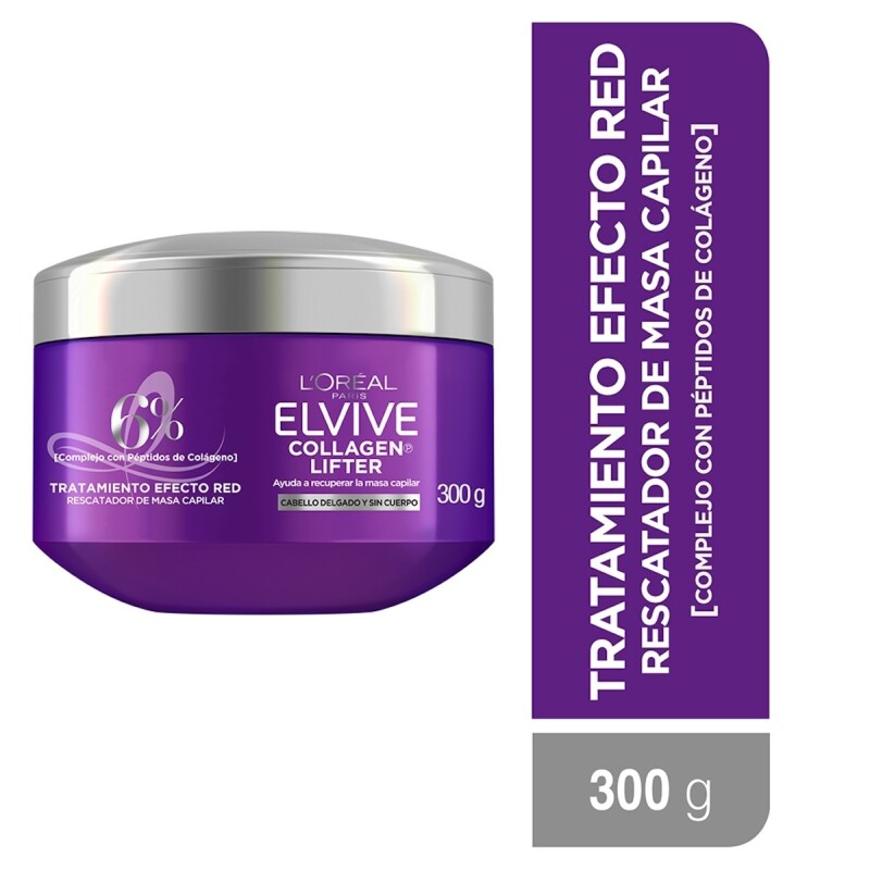 Mascarilla L'oréal Paris Elvive Collagen Lifter 300 Grs. Mascarilla L'oréal Paris Elvive Collagen Lifter 300 Grs.