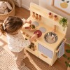 Cocina de madera infantil beige TOOKY TOYS Cocina de madera infantil beige TOOKY TOYS