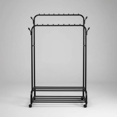 Perchero Organizador - Alt Total 160cm X Ancho Total 118cm - NEGRO Perchero Organizador - Alt Total 160cm X Ancho Total 118cm - NEGRO