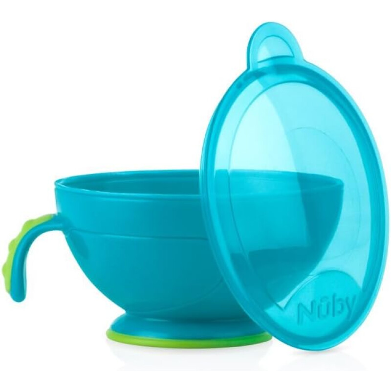 Set Preparador de Papillas Nuby con Pisador, Cuchara y Bowl Antideslizante Celeste