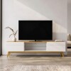 Rack para TV Classic 1.8 linea Manhattan - Natural/Blanco Rack para TV Classic 1.8 linea Manhattan - Natural/Blanco