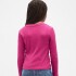 FRCH LS RIBBED TEE BRIGHT FUCHSIA 026