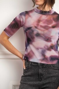 Polera Tul Print Multi