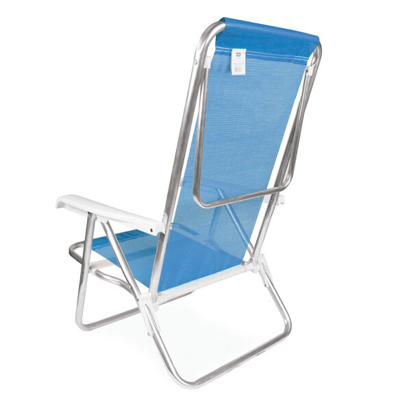 SILLA RECLINABLE 8 POSICIONES ALUMINIO SANNET AZUL AZUL