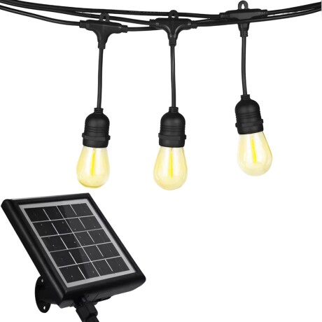 GUIRNALDA DE LUCES CÁLIDAS S14 5 METROS CON CARGA SOLAR GUIRNALDA DE LUCES CÁLIDAS S14 5 METROS CON CARGA SOLAR