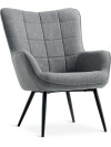 Sillón ULDUM gris/negro Sillón ULDUM gris/negro