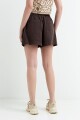 Short con cintura elastizada CHOCOLATE