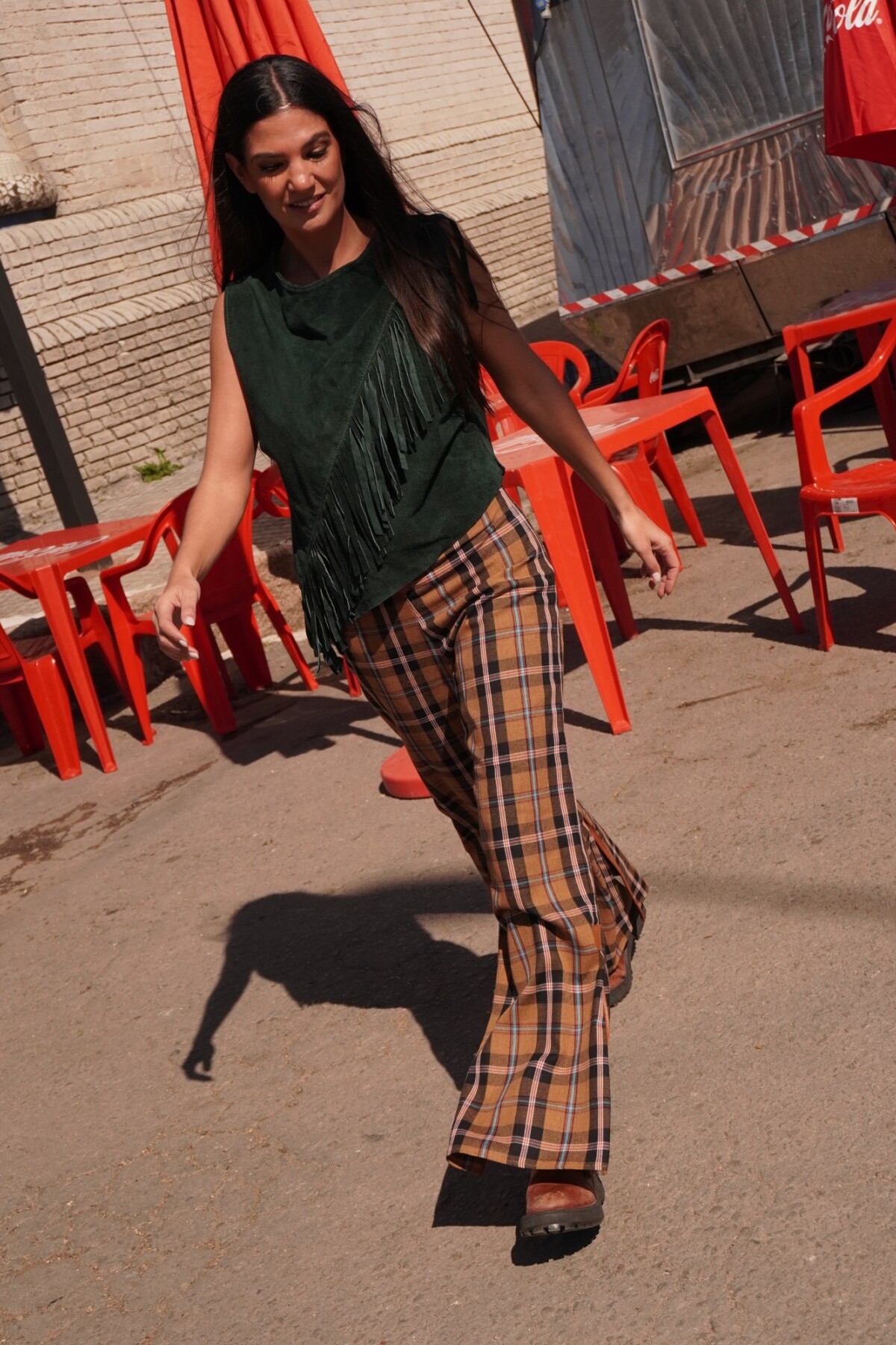 Crazy Pants Vol2 Cuadrillé Mostaza