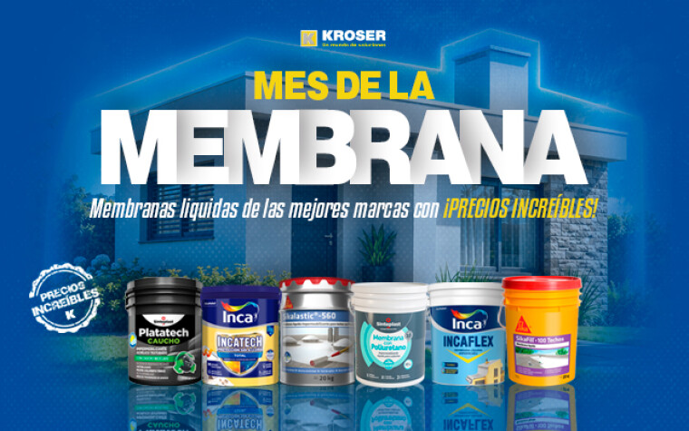 Mes de la Membrana en Kroser: soluciones para impermeabilizar tu hogar