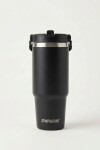 Botella mug térmica de acero inoxidable negro