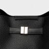 Bolso Marble en efecto cuero graneado Negro