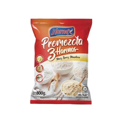 Premezcla De 3 Harinas Hornex 800g Mezcla 3 Harinas 800g Hornex