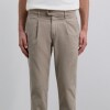 Pantalon pinzas Beige